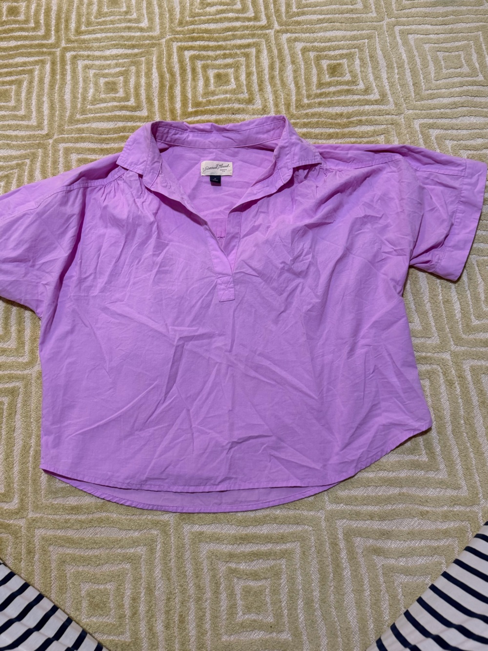 Universal Thread Lilac Short-Sleeve Popover Blouse